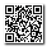 a qr code on a black background